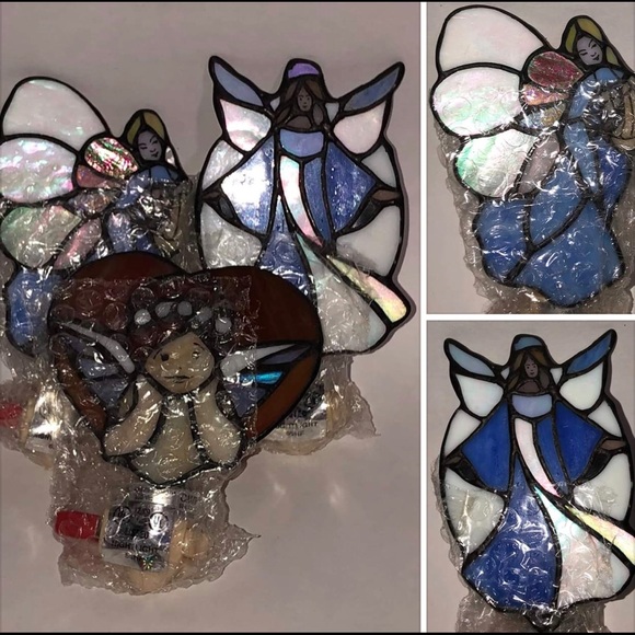 TIFFANY GUARDIAN ANGEL NIGHTLIGHT TRIO - Picture 8 of 8